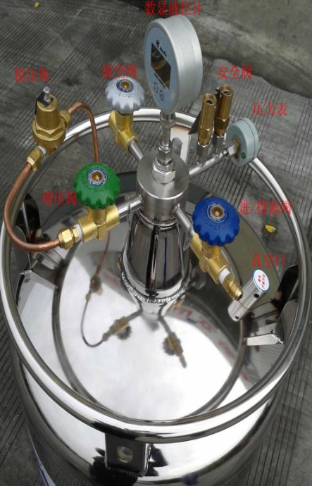 自增壓液氮罐各個(gè)閥門